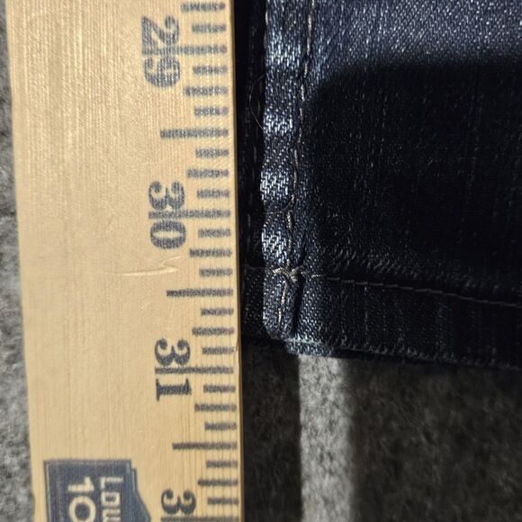 Tony Hawk Jeans Mens 32x32 Blue Straight Leg Zip Pocket Hawk Skinny Denim Pants - Picture 6 of 8